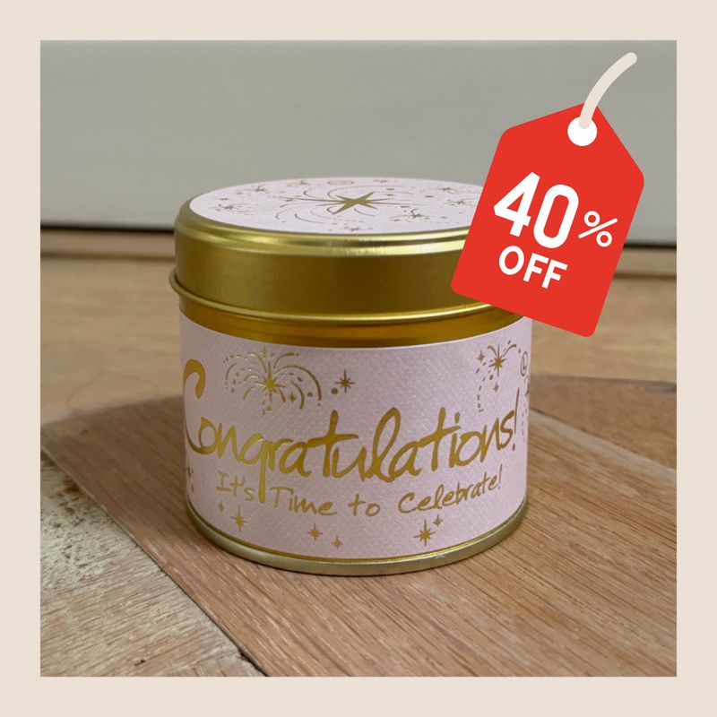 Lily Flame geurkaars - Congratulations
