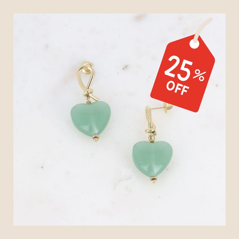 Oorbellen Love - groen