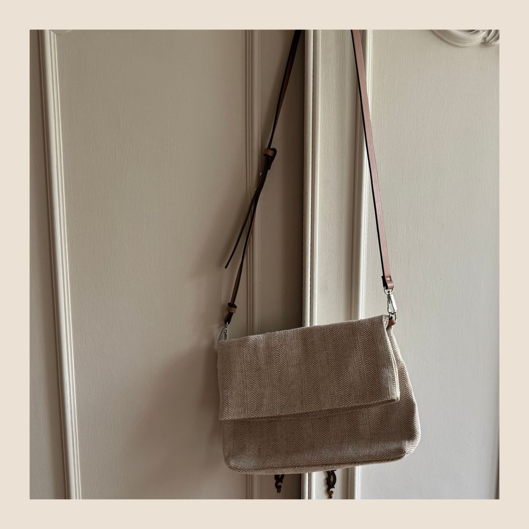 Preloved Linnenlook schoudertasje