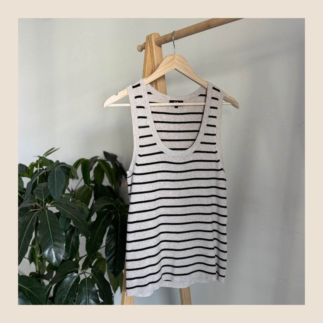 Preloved gestreepte singlet van C&A maat L