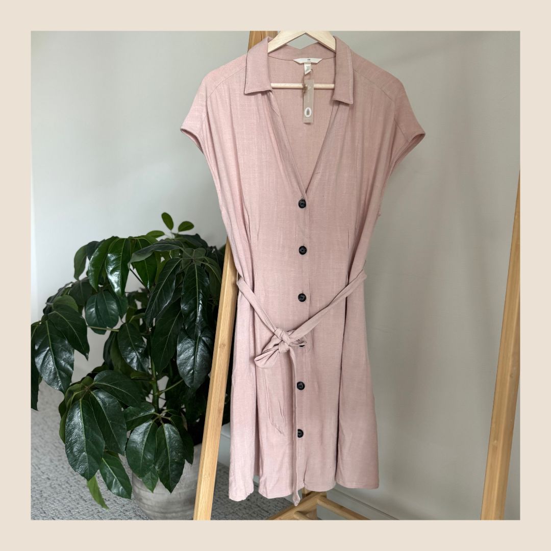 Preloved licht roze jurkje maat M