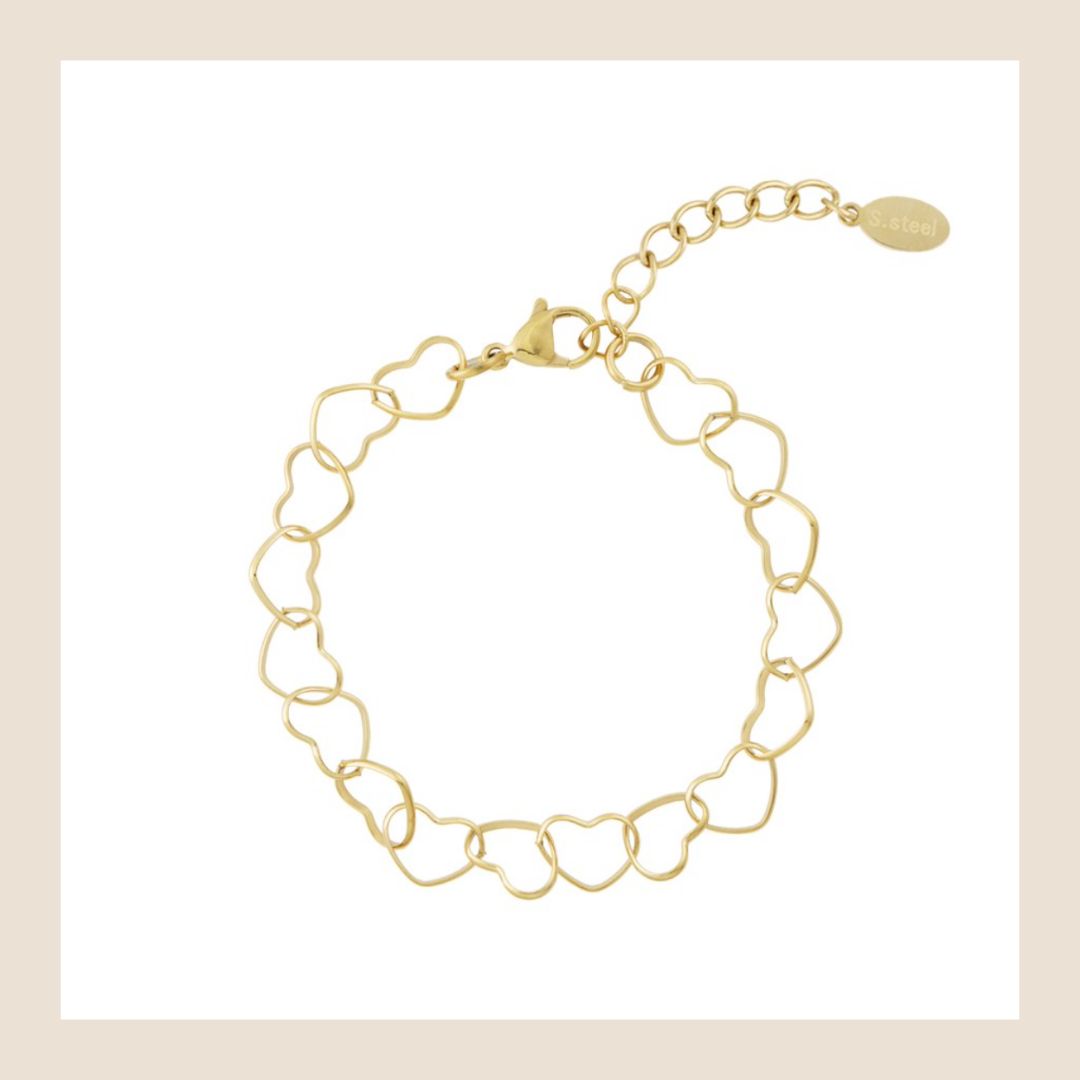 Armbandje Love - goudkleurig