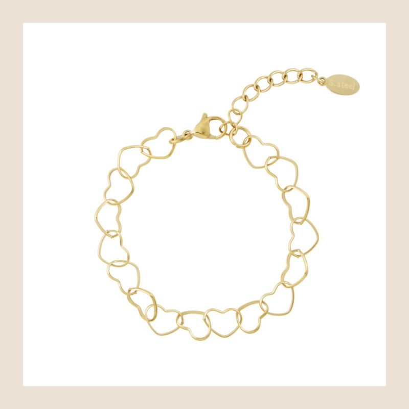 Armbandje Love - goudkleurig