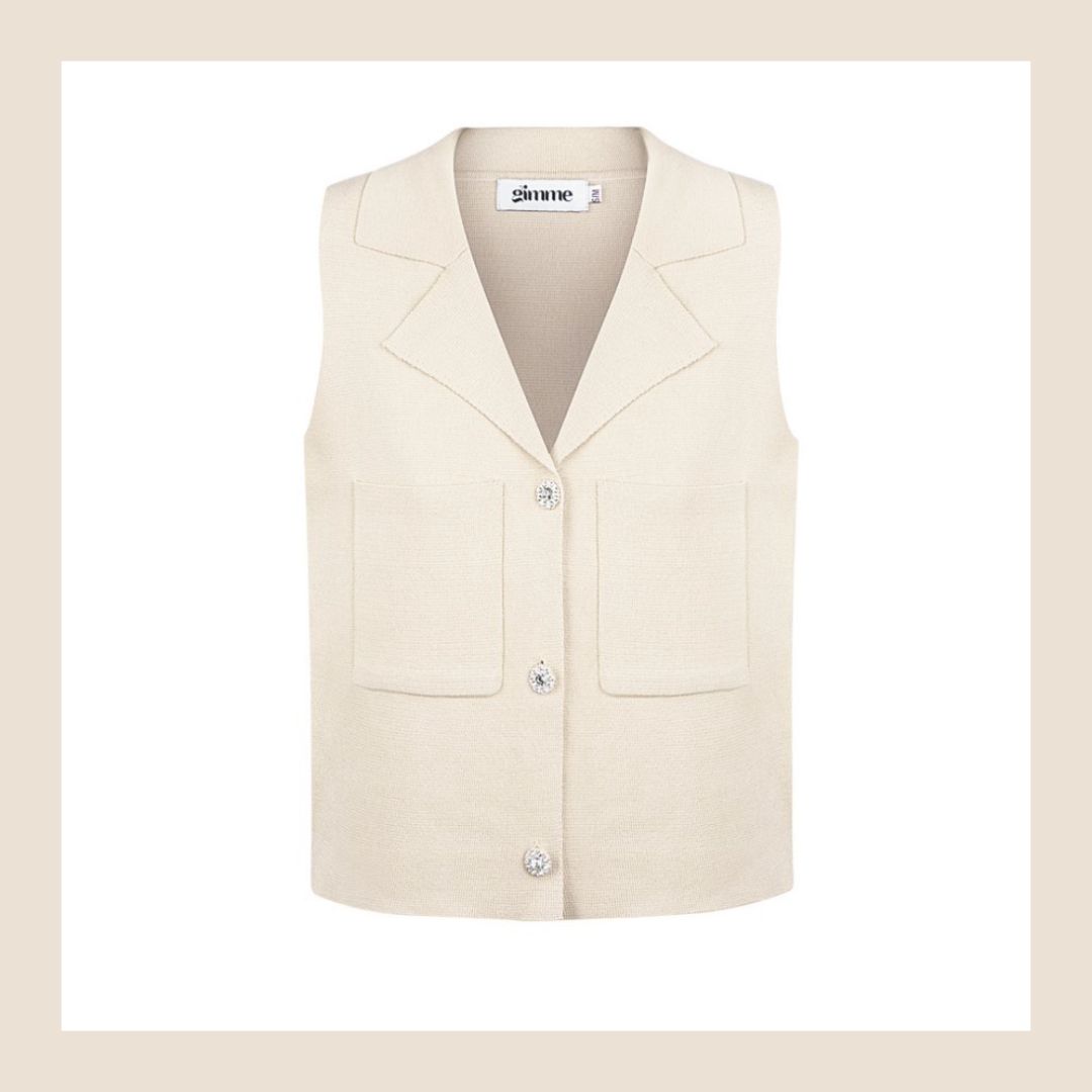 Nieuw beige gilet - maat S/M