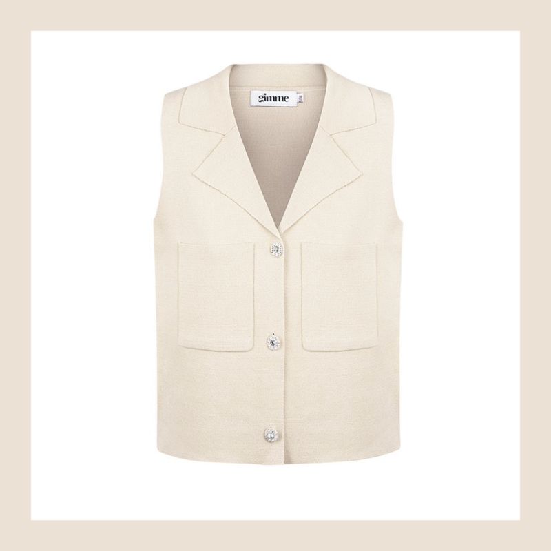 Nieuw beige gilet - maat S/M