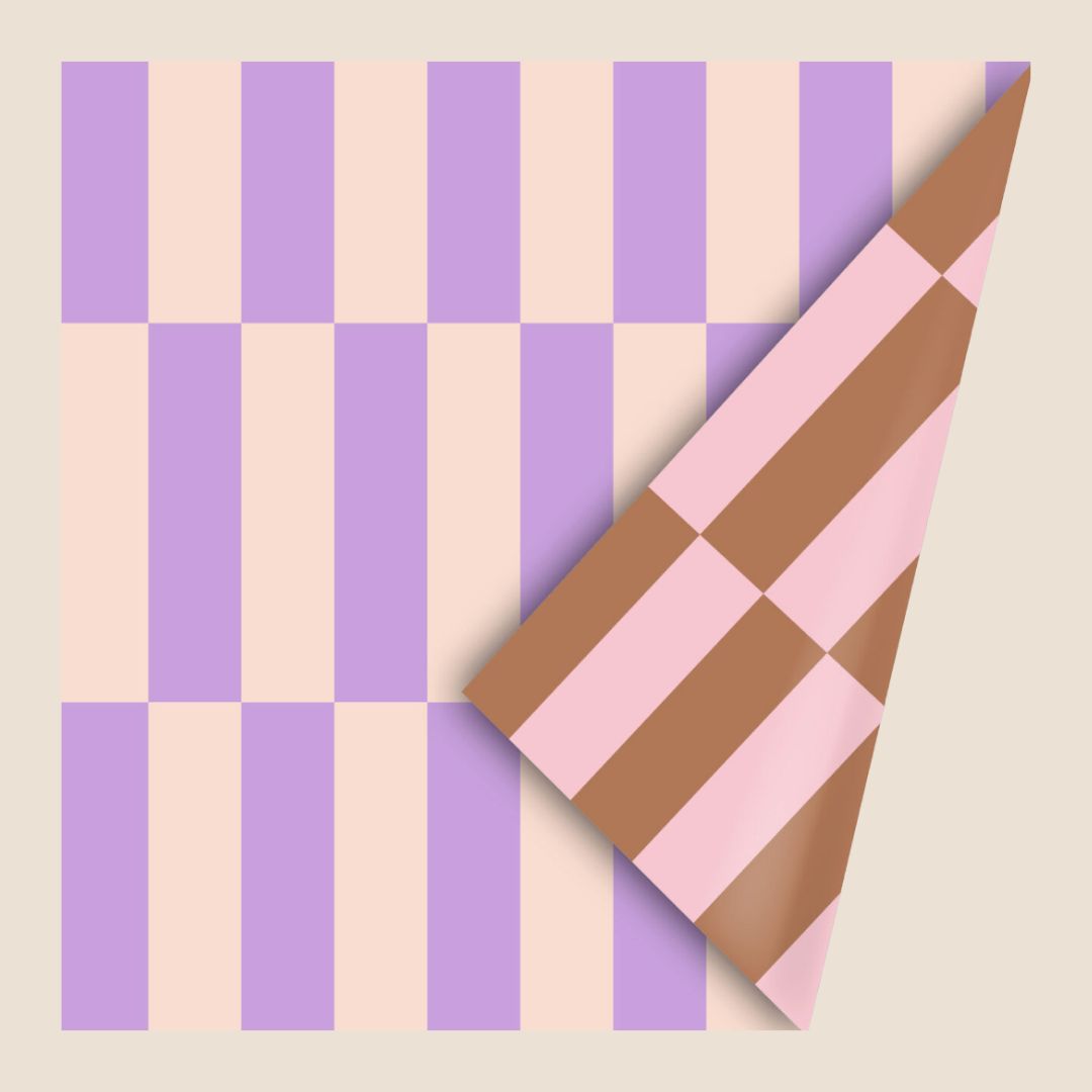 Cadeaupapier Lila Blocks