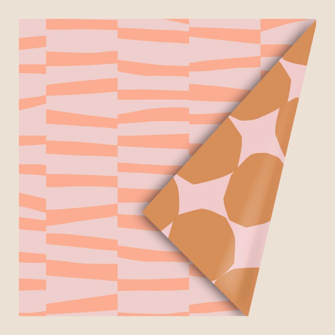 Cadeaupapier Orange Blocks