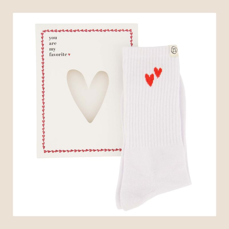 Zusss sportsokken met hartje