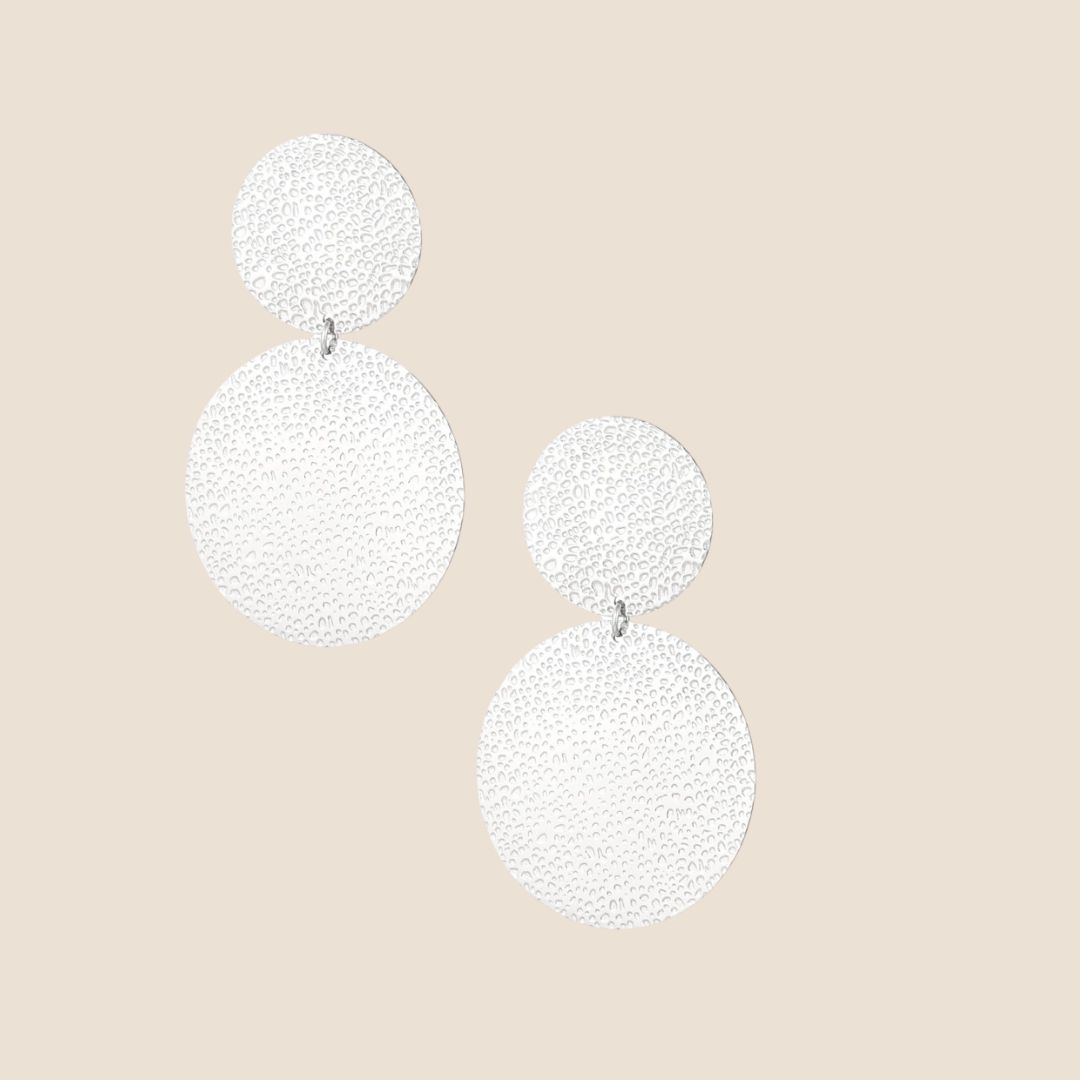 Oorbellen roundies - zilverkleurig