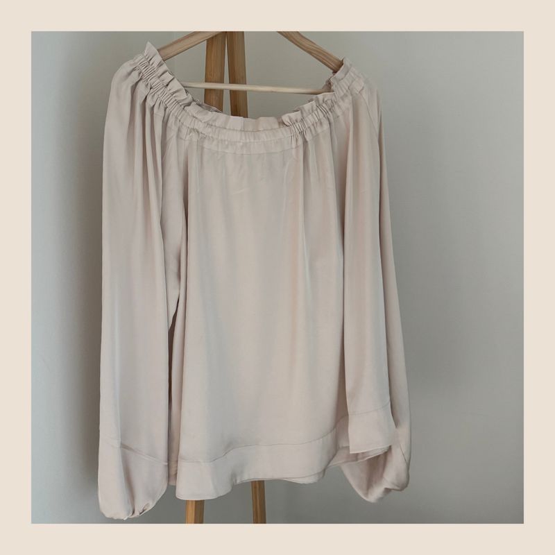 Preloved satinlook blouse van H&M - maat L Preloved satinlook blouse van H&M - maat L