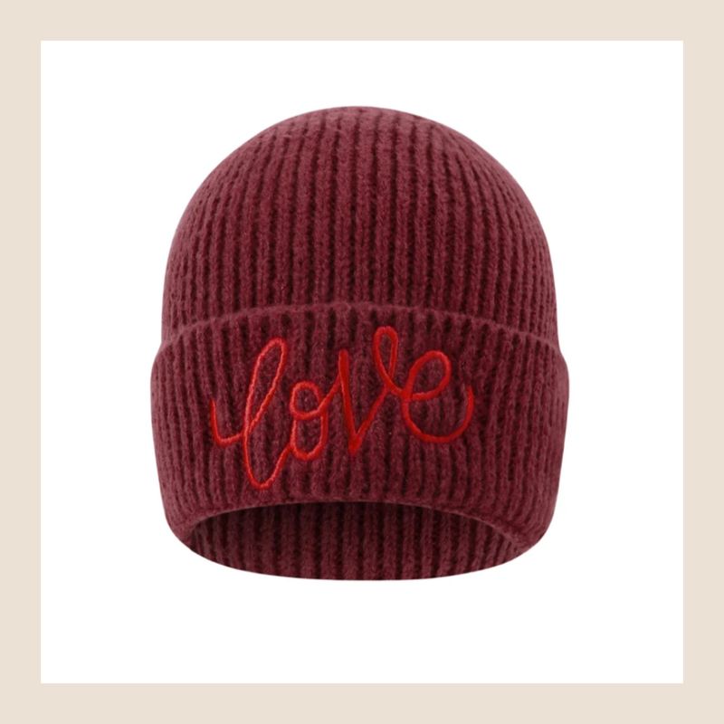 Muts LOVE - bordeaux rood