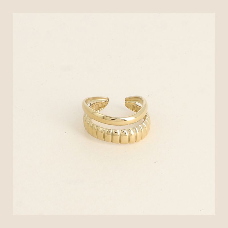 Ring Dubble - goudkleurig