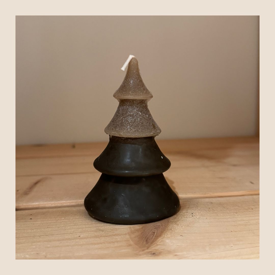 Kerstboomkaars - Choco dip-dye