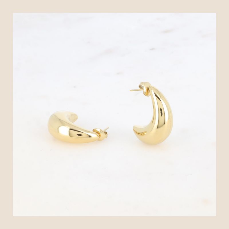 Oorbellen - druppel goudkleurig