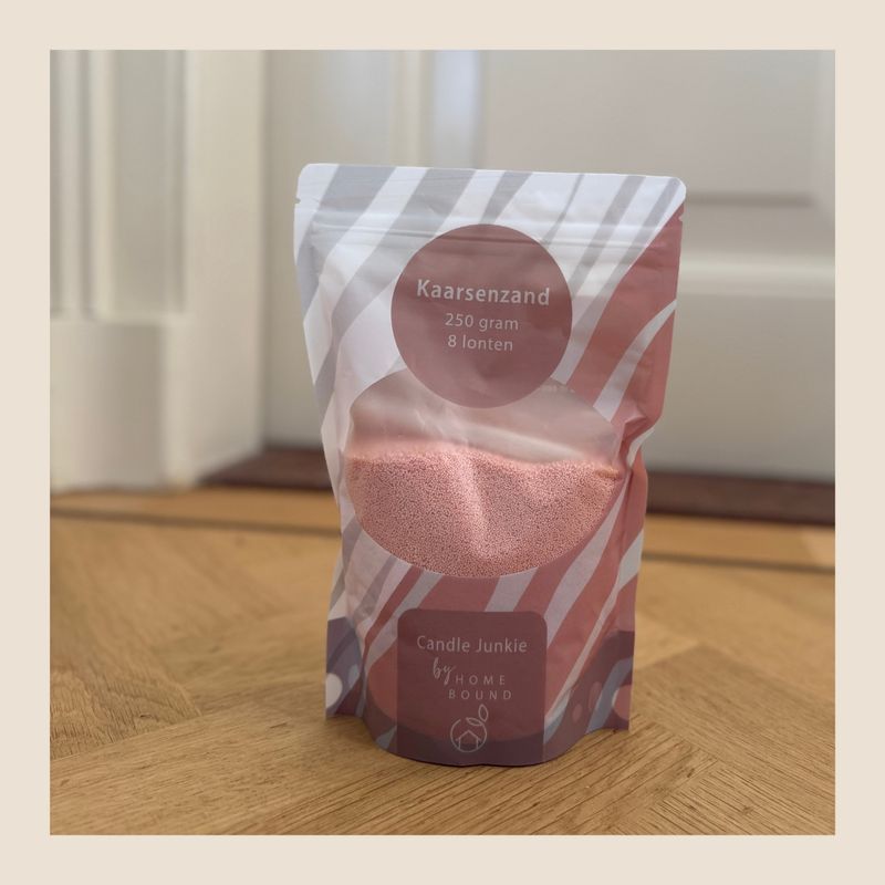 Kaarsenzand roze - 250gr