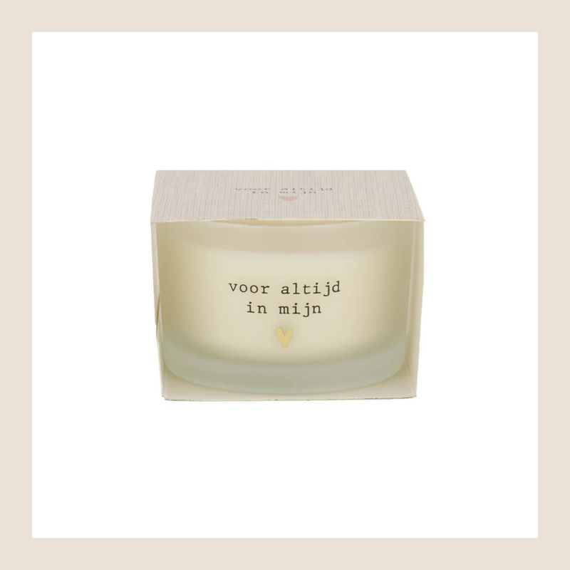 Zusss kaars in glazen pot - Voor altijd in mijn hart