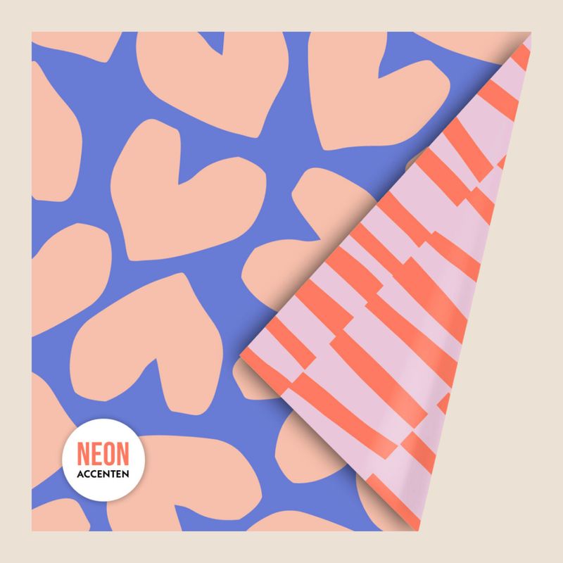 Cadeaupapier Peach Hearts