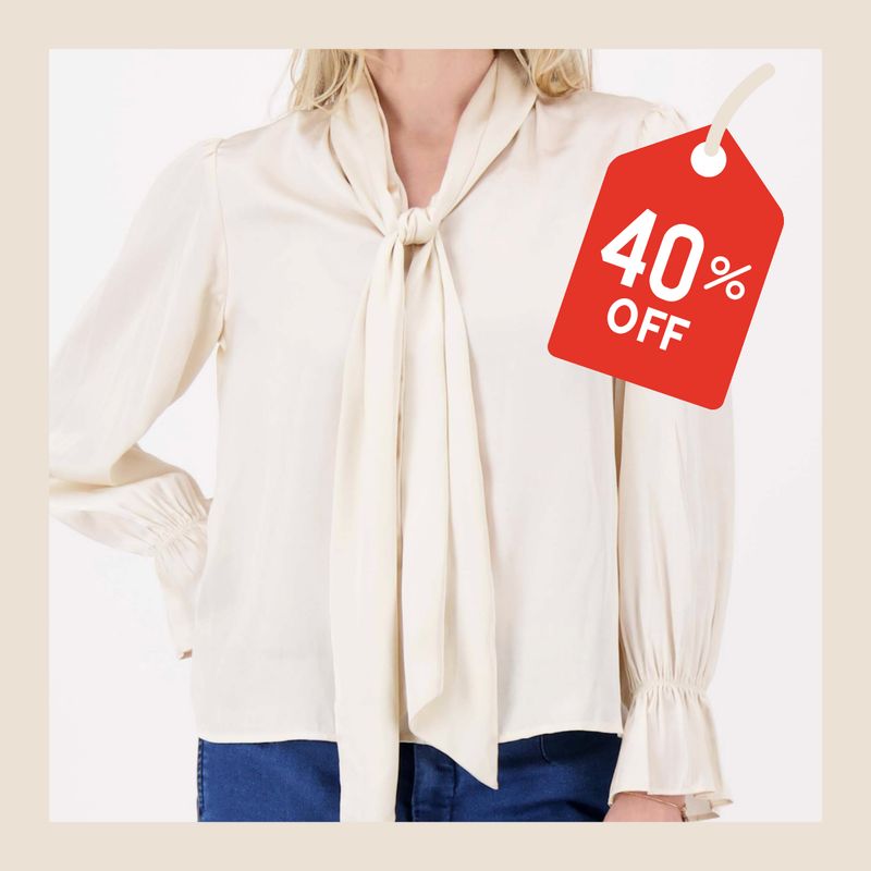 Zusss Satijnlook blouse - maat S, M, L, XL