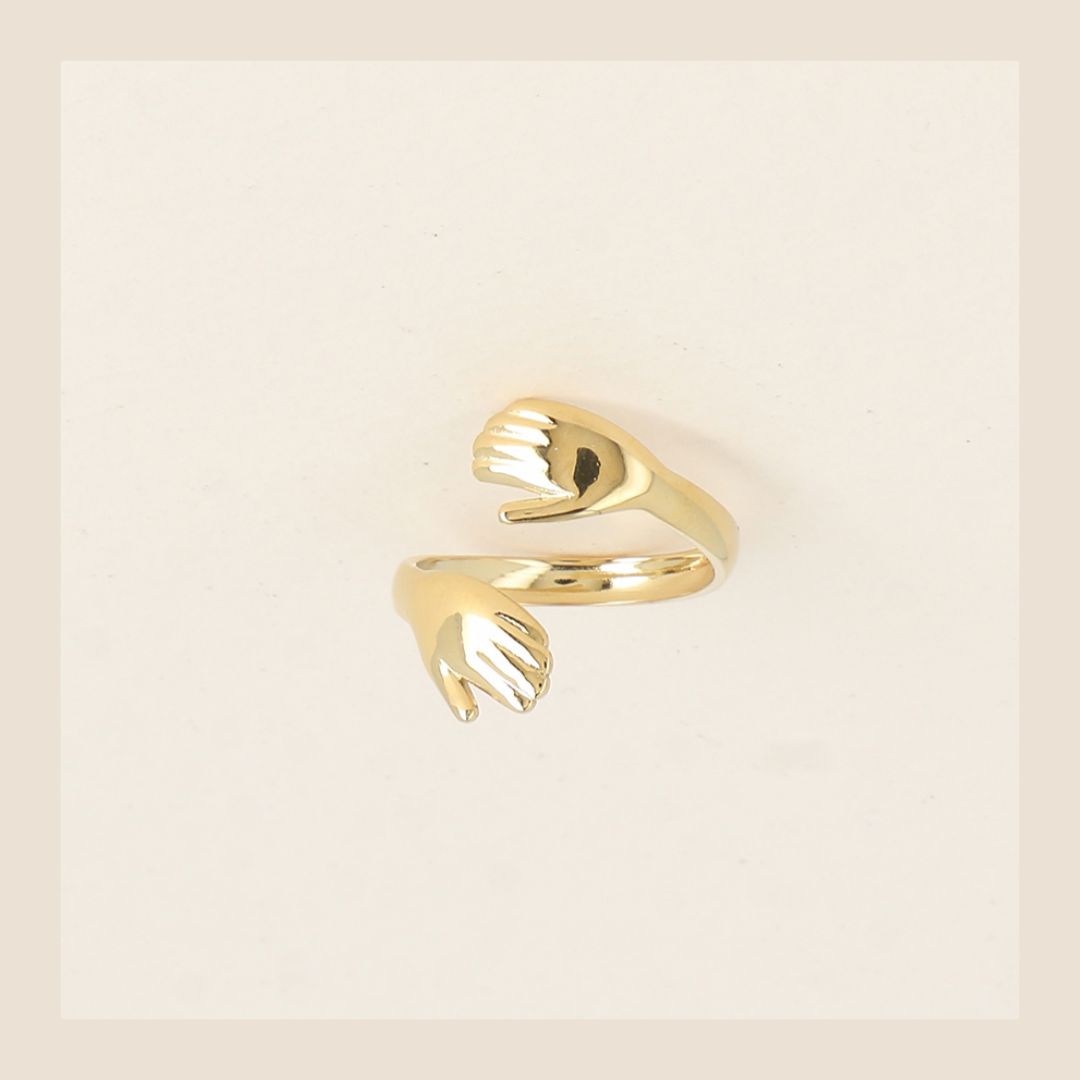 Ring Knuffeltje - goudkleurig