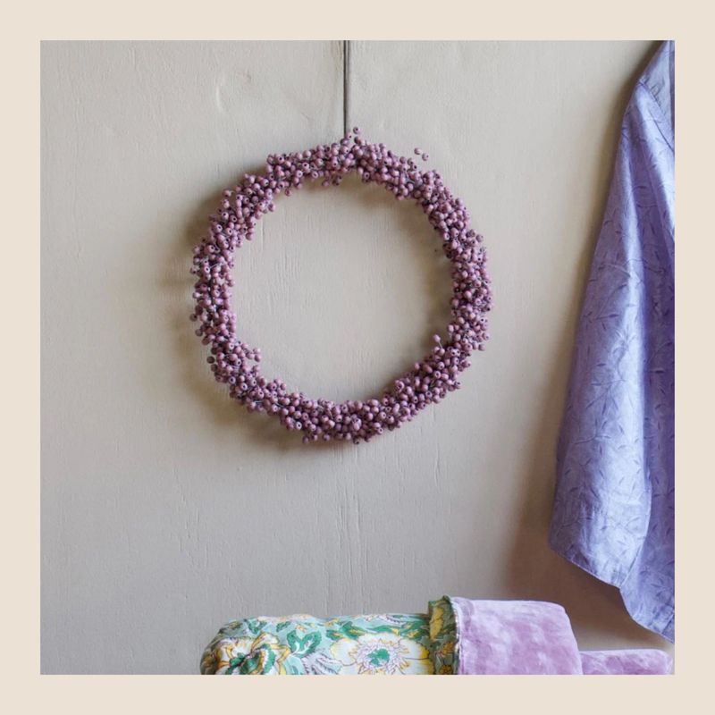 WELDAAD krans - old pink Lila