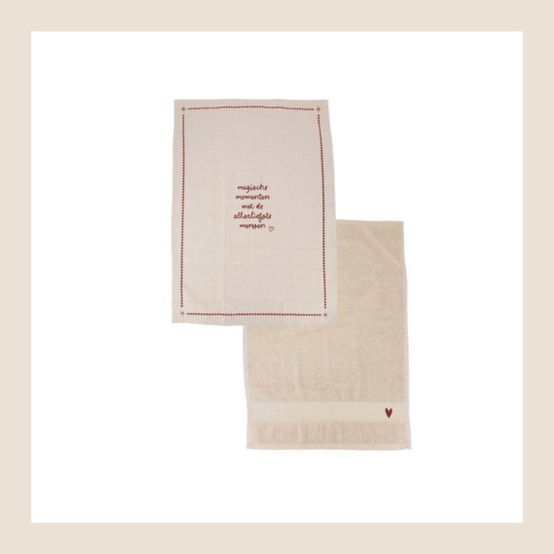 Keukenset - handdoek en theedoek van Zusss Keukenset - handdoek en theedoek van Zusss