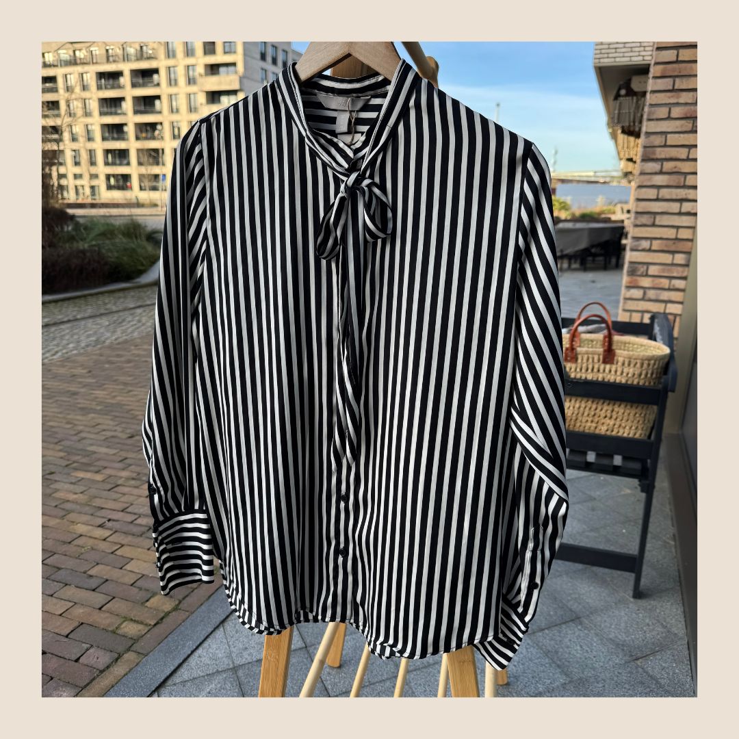 Preloved gestreepte blouse - maat M