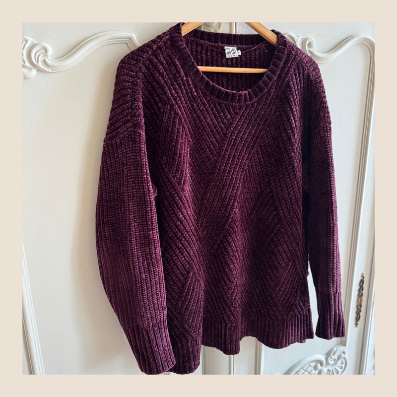 Preloved burgundy trui - maat M Preloved burgundy trui - maat M