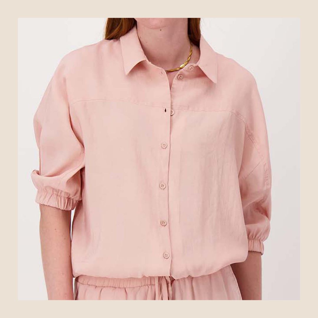 Zusss Modal blouse - Crispy Pink maat S,M,L,XL