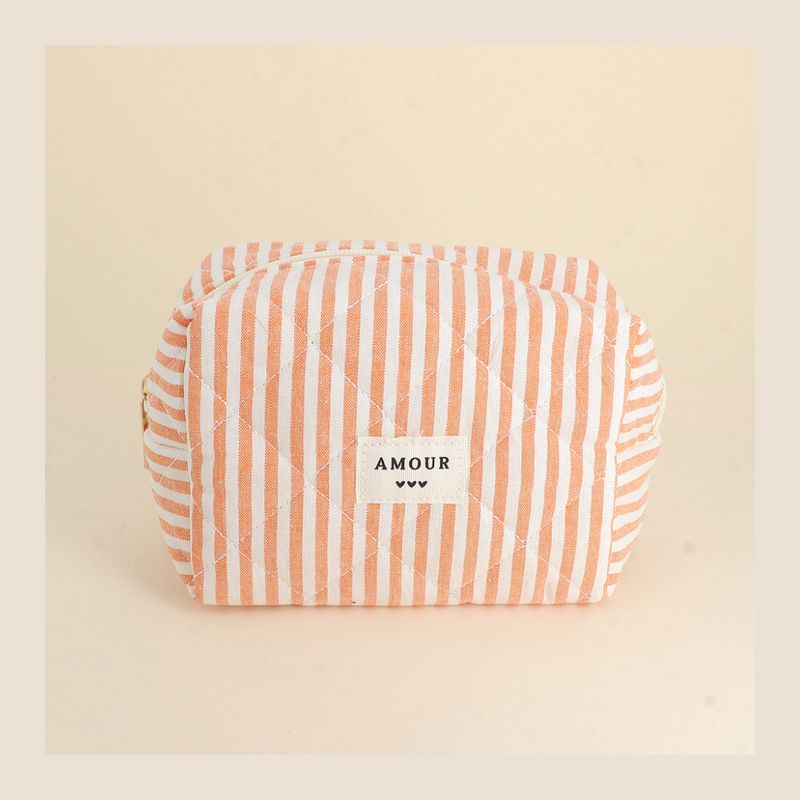 Toilettasje Orange stripes