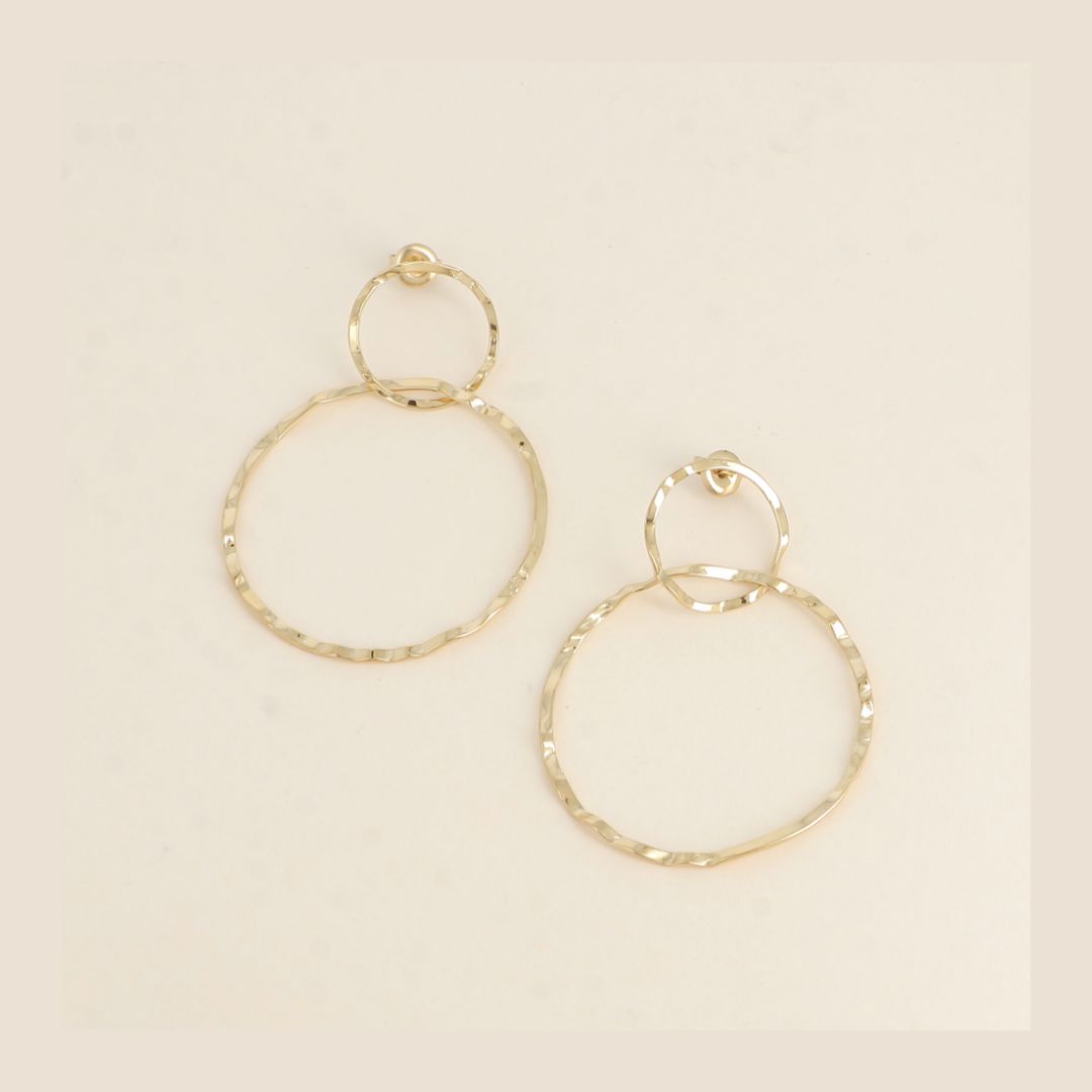 Oorbellen Circles - goudkleurig