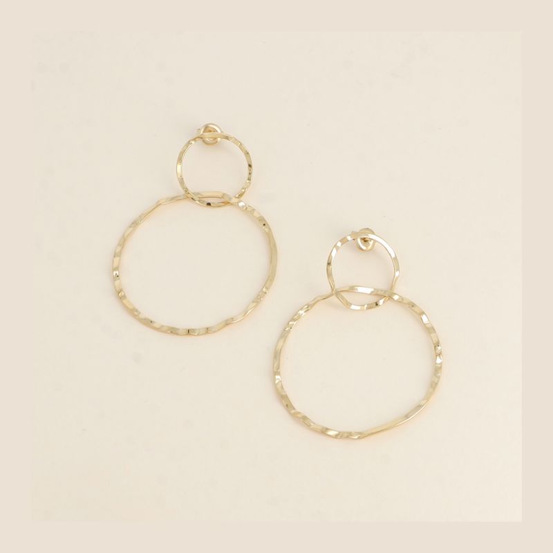 Oorbellen Circles - goudkleurig