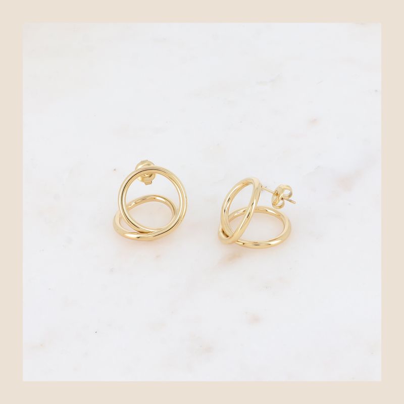 Oorbellen Bubbly - goudkleurig