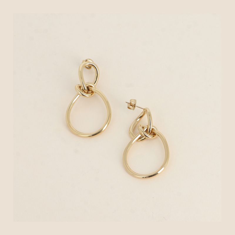 Oorbellen Roundies - goudkleurig