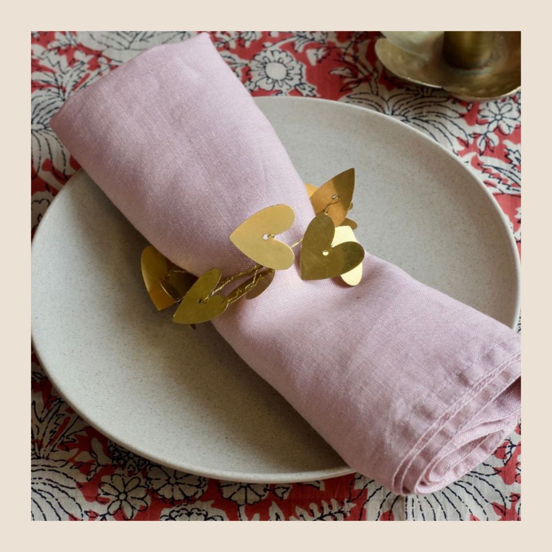 WELDAAD servetring met hartjes