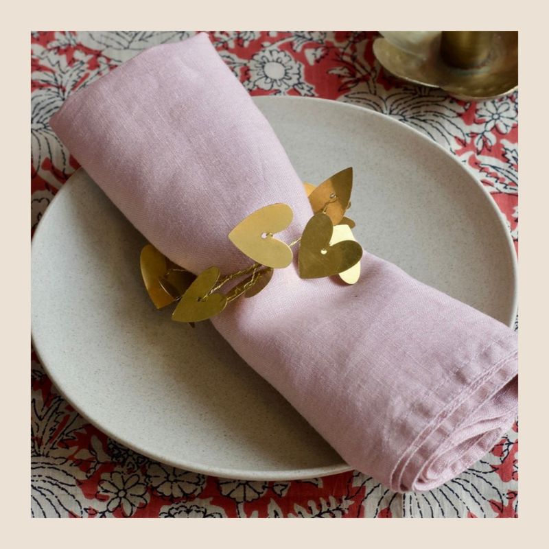 WELDAAD servetring met hartjes