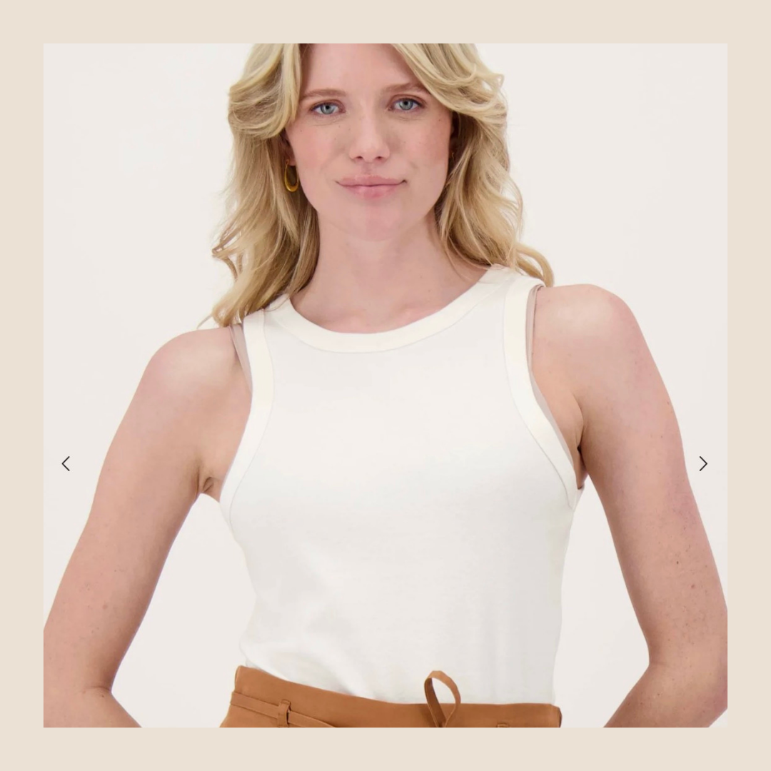 Zusss tanktop met hartje op schouder - maat S t/m XL