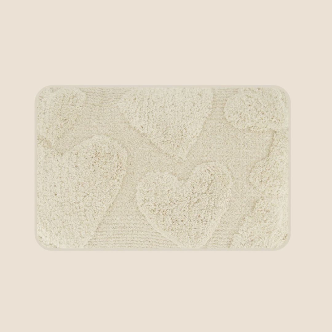 Zusss supersoft badmat met hartjes