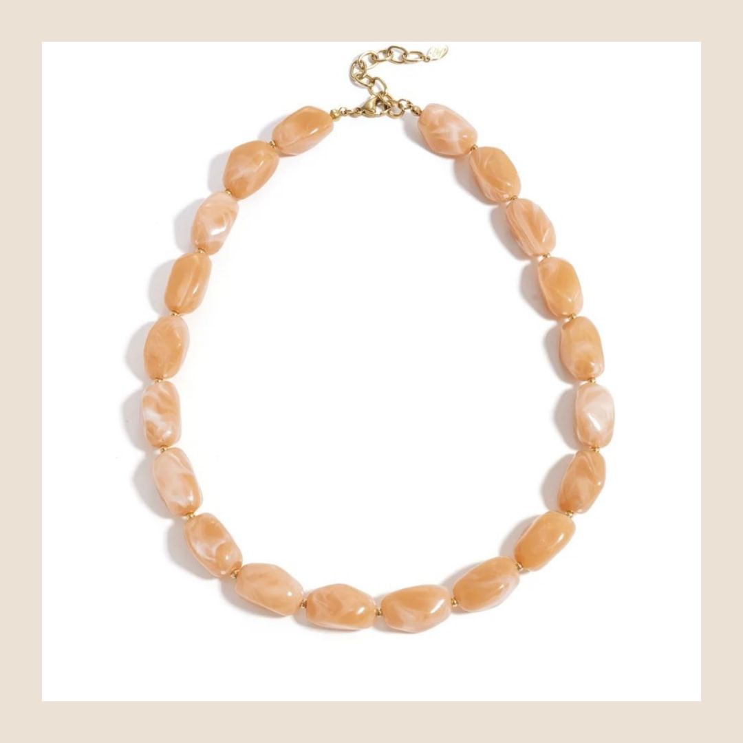 Kralenketting Lou - Peach Kralenketting Lou - Peach