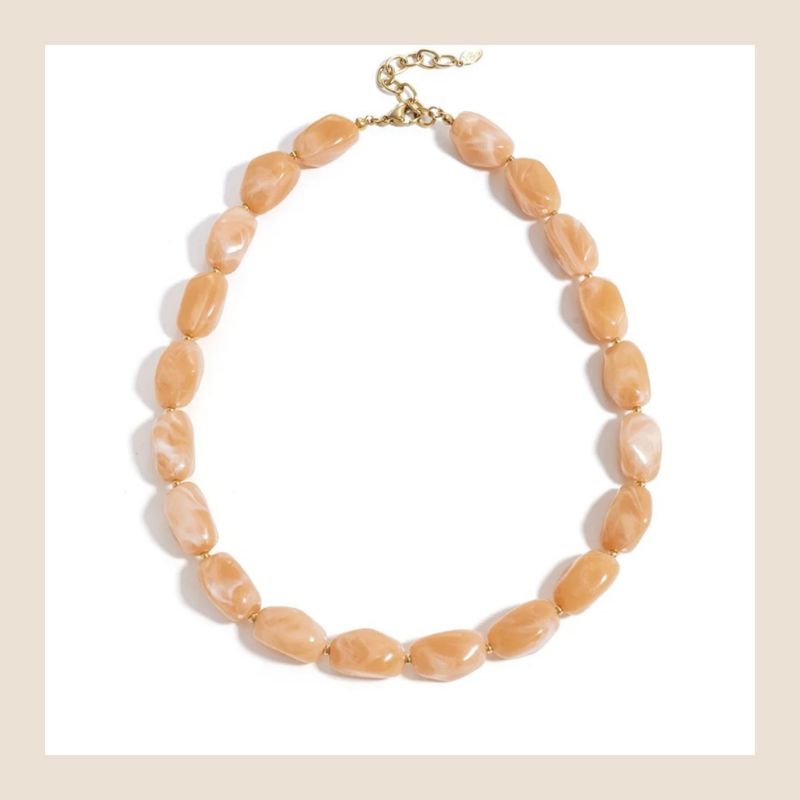 Kralenketting Lou - Peach