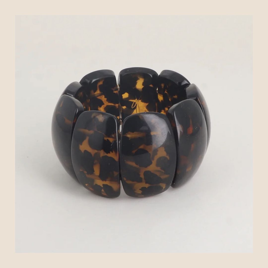 Bohm Paris Resin Armband – Tortoise Bruin
