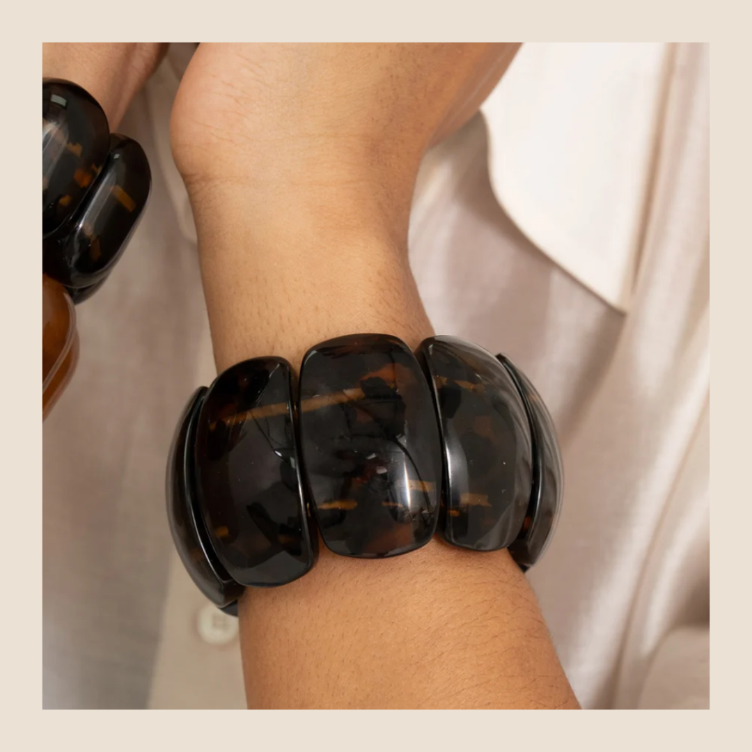 Bohm Paris Resin Armband – Tortoise Bruin