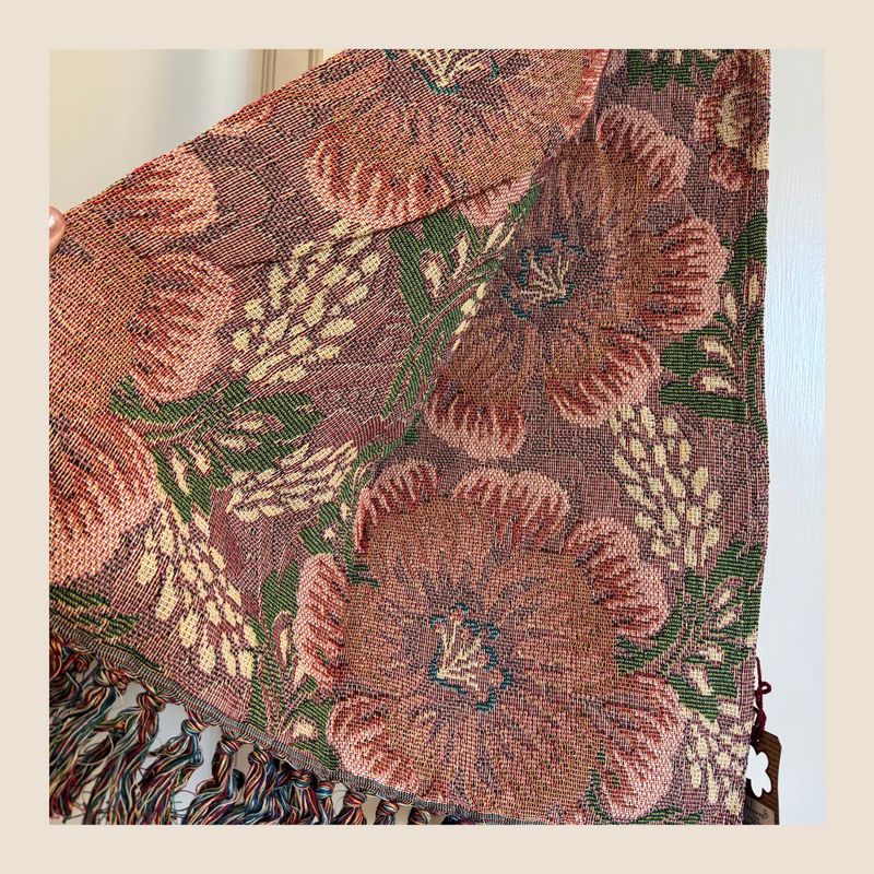 Imbarro plaid met bloemenprint 130 x 170 cm