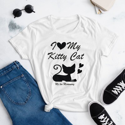 I love my Kitty Cat T-Shirt. ( Black Cat design )