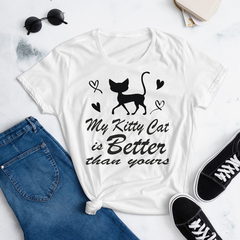 My Kitty Cat is better than Yours Shirt ( Black Cat Design )