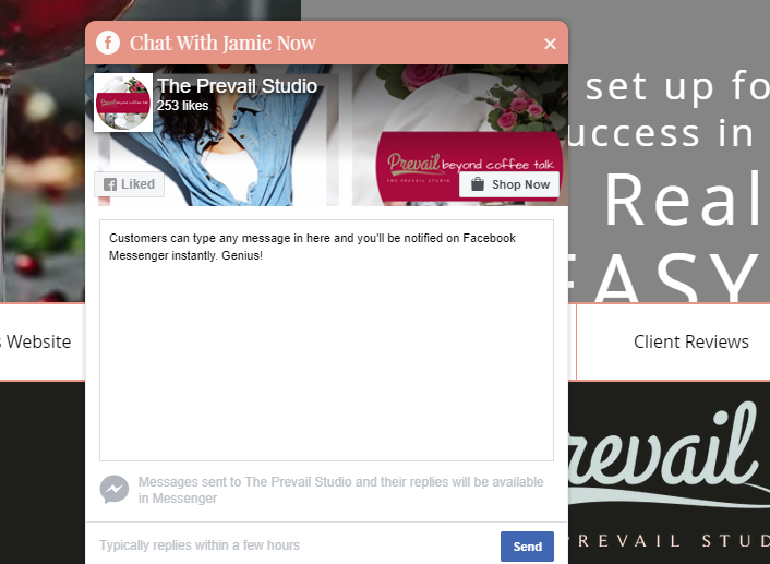 Facebook Chat Box for Websites