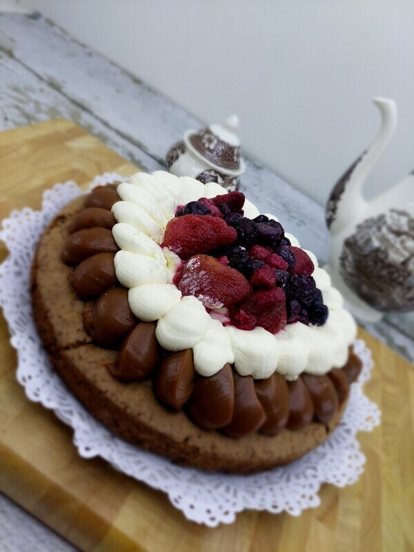 torta Browny Frutos Rojos