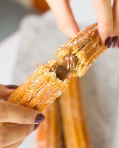 Churros de dulce de leche