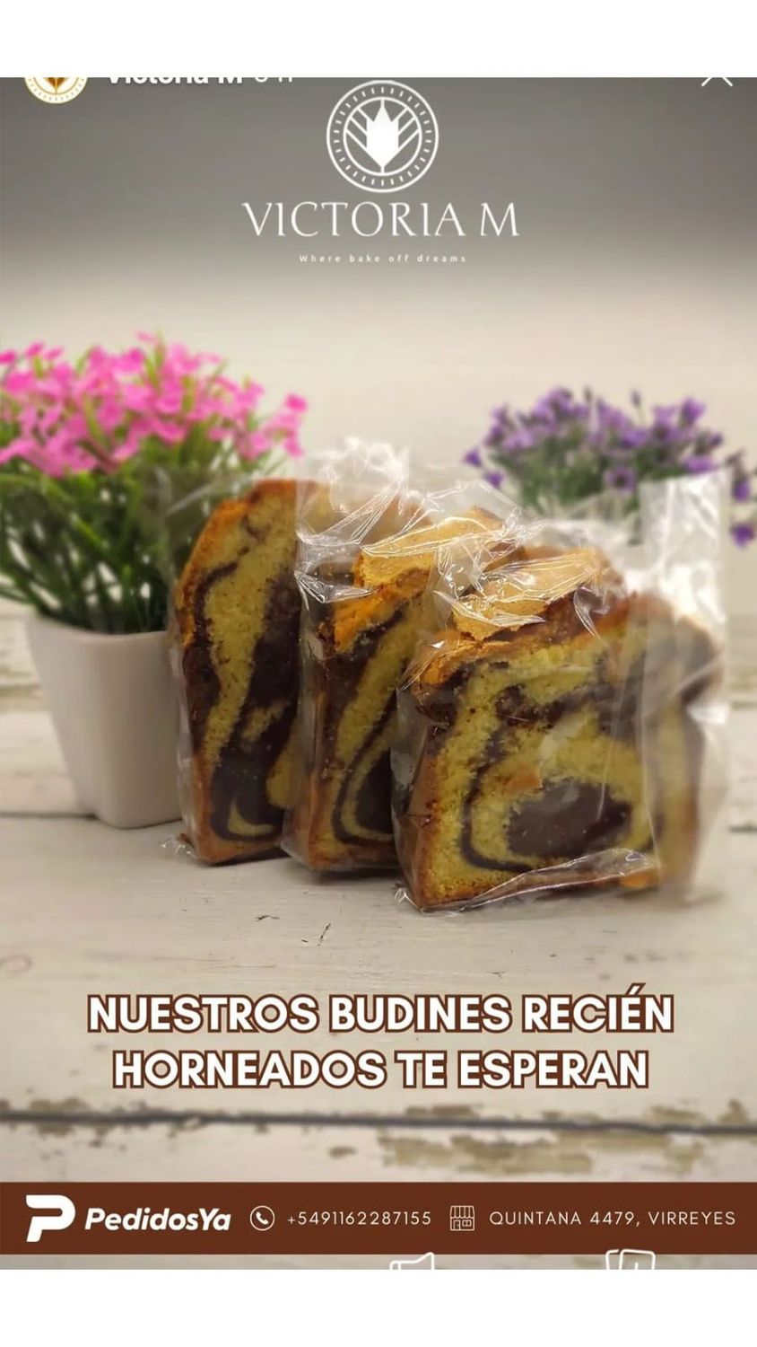 Budín marmolado