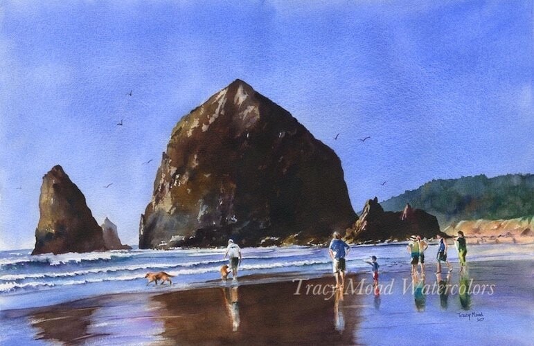 "Spring Break at Haystack Rock"
