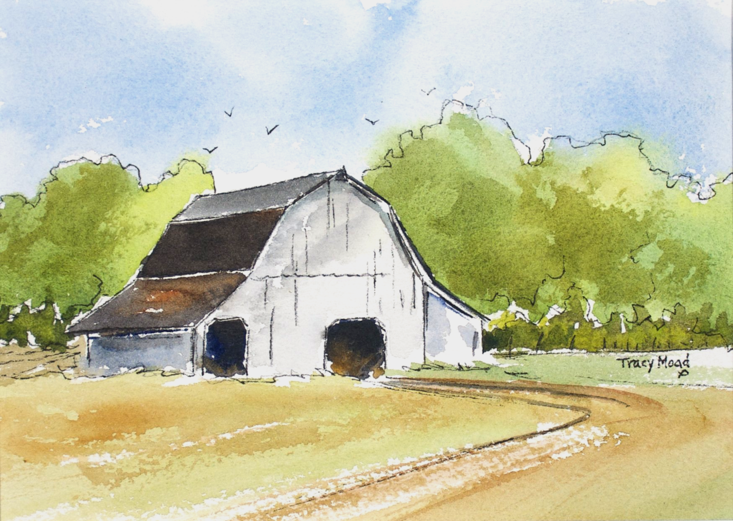 "Old White Barn"